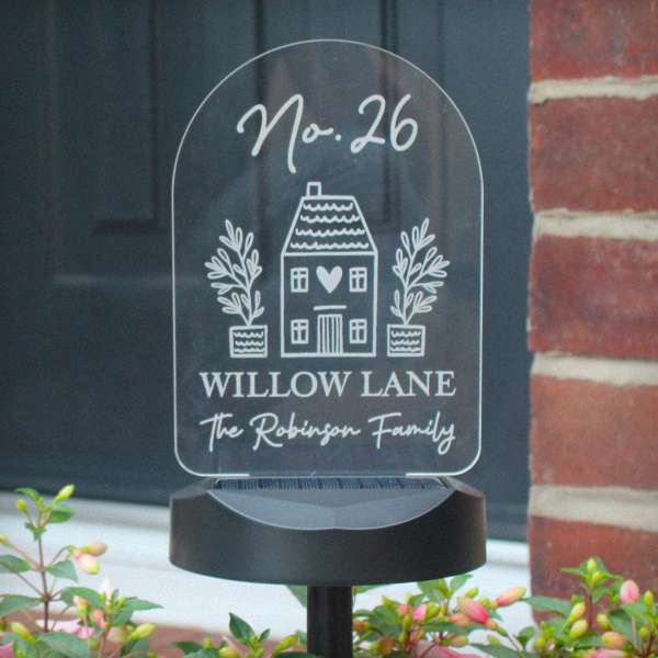 (image for) Personalised Home Outdoor Solar Light