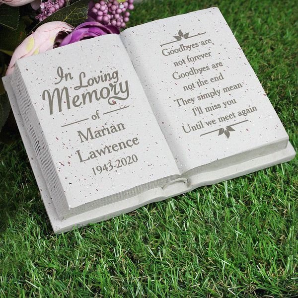 Modal Additional Images for Personalised In Loving Memory Memorial Book