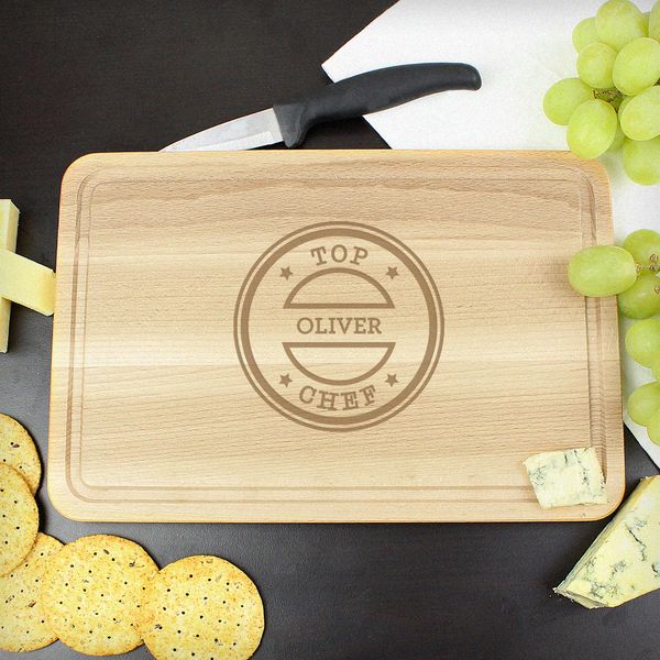 Modal Additional Images for Personalised Top Chef Large Chopping Board