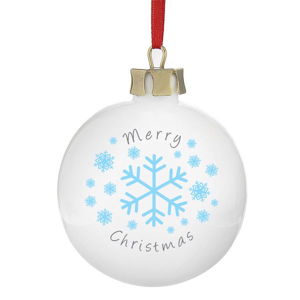 Modal Additional Images for Personalised Snowflakes Bauble