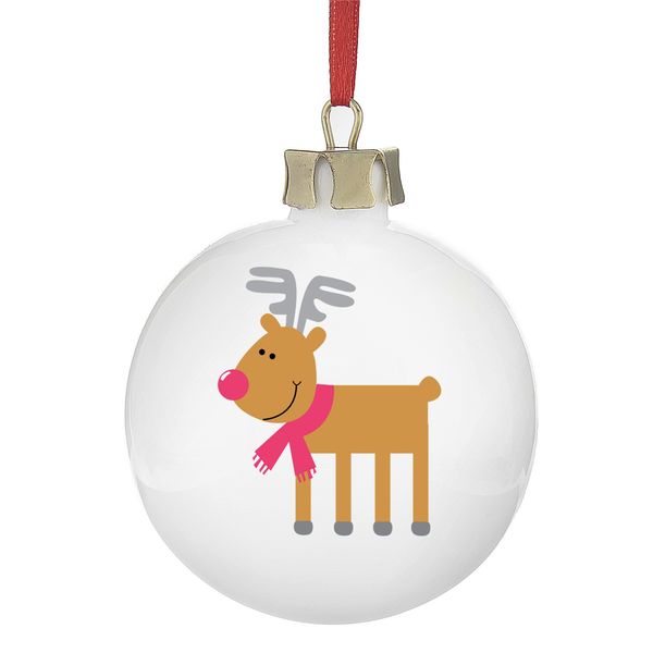 Modal Additional Images for Personalised New Reindeer Bauble