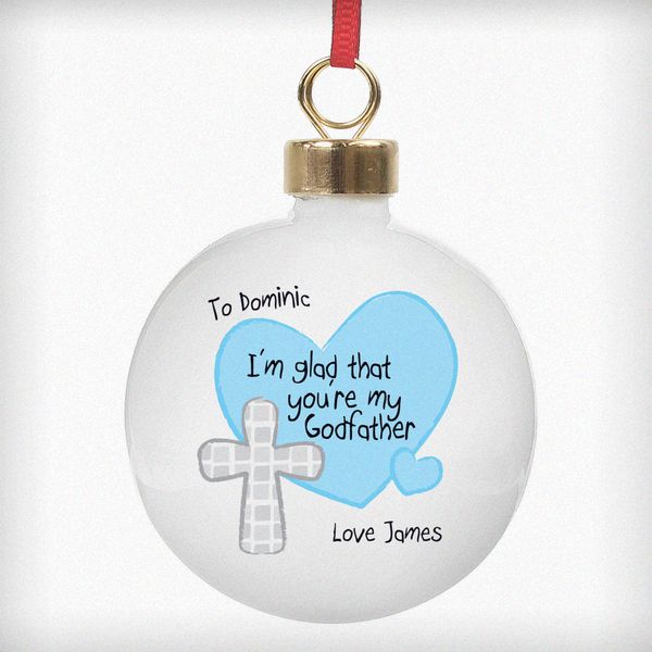 Modal Additional Images for Personalised Godfather Bauble