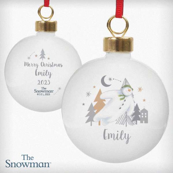 Modal Additional Images for Personalised The Snowman Magical Adventure Bauble