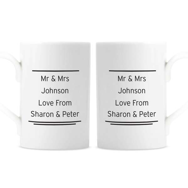 Modal Additional Images for Personalised Classic Mr Right/Mrs Always Right Mug Set