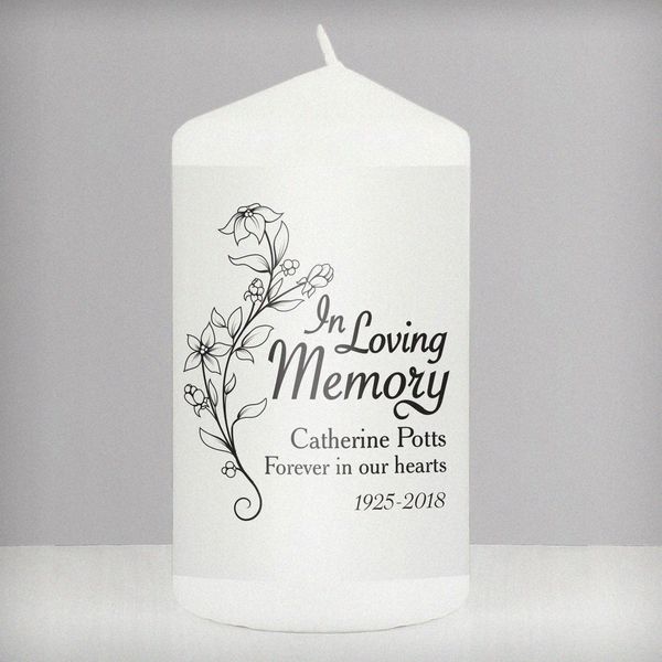 (image for) Personalised In Loving Memory Candle