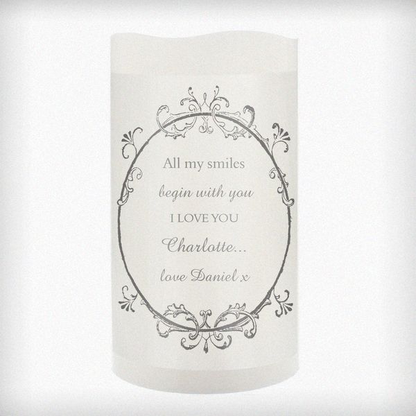 Modal Additional Images for Personalised Ornate Frame LED Candle