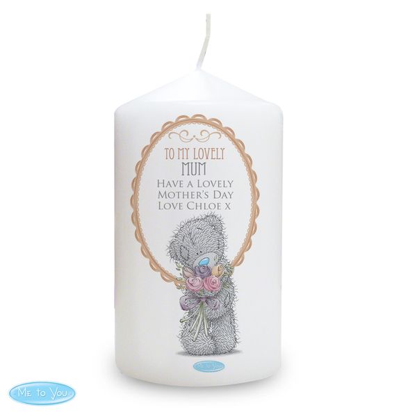 (image for) Personalised Me to You Flowers Candle For Her