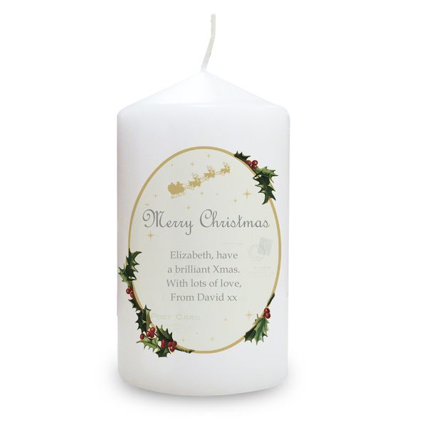 Modal Additional Images for Personalised Traditional Christmas Candle