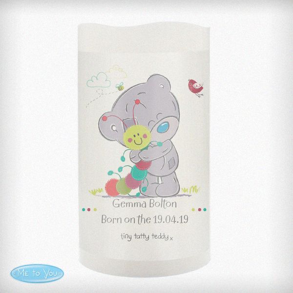 Modal Additional Images for Personalised Tiny Tatty Teddy Cuddle Bug Nightlight LED Candle