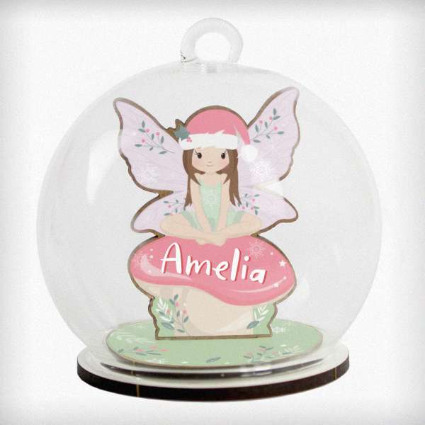 Modal Additional Images for Personalised Wooden Fairy Glass Bauble