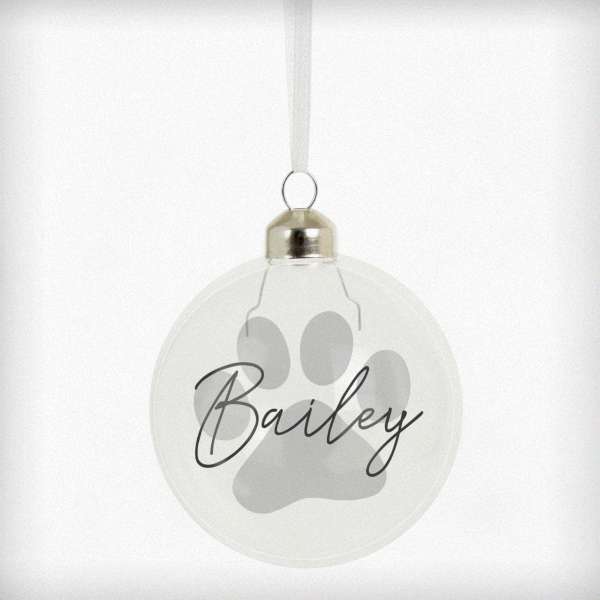 Modal Additional Images for Personalised Pet Glass Bauble