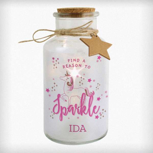 Modal Additional Images for Personalised Unicorn LED Glass Jar