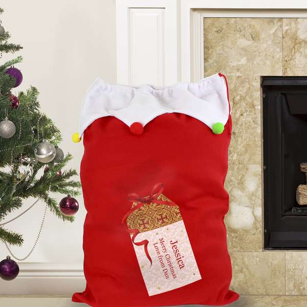 Modal Additional Images for Personalised Luxury Present Pom Pom Sack