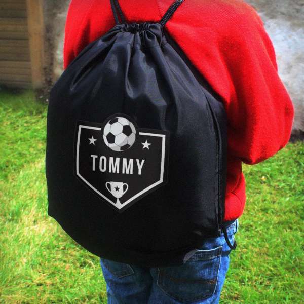 Modal Additional Images for Personalised Football Black Kit Bag