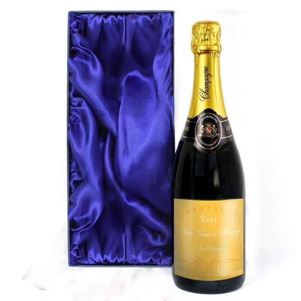 Modal Additional Images for Personalised Elegant Yellow Champagne Bottle with Gift Box