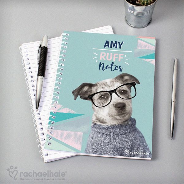 Modal Additional Images for Personalised Rachael Hale 'Ruff Notes' Dog A5 Notebook