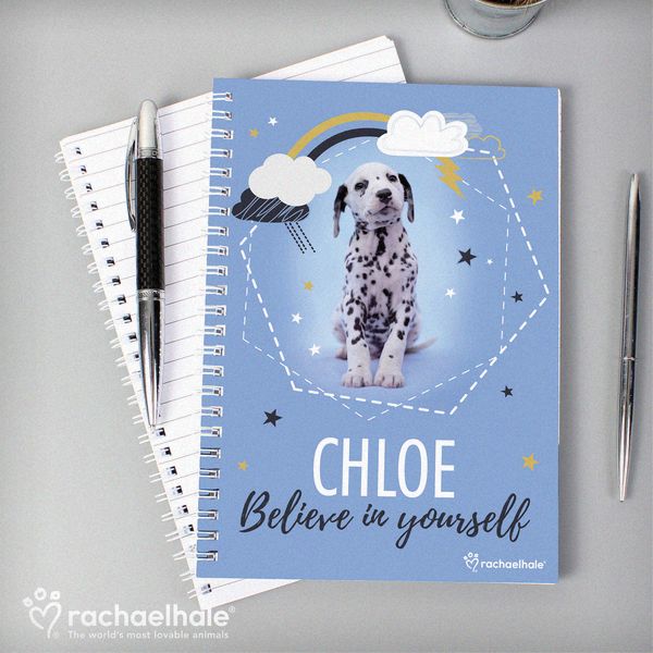 (image for) Personalised Rachael Hale Dalmatian A5 Notebook