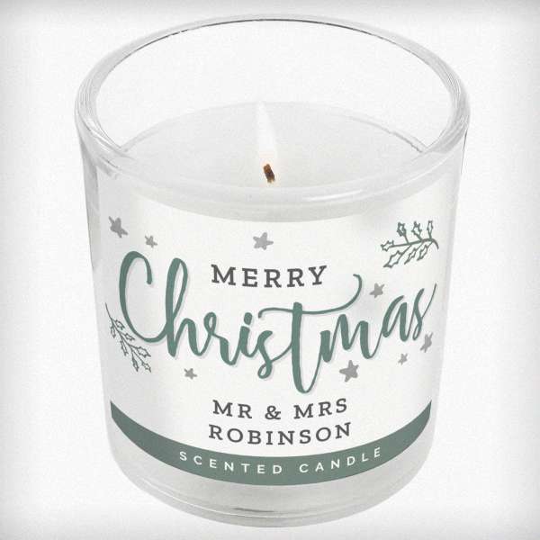 Modal Additional Images for Personalised Merry Christmas Scented Jar Candle