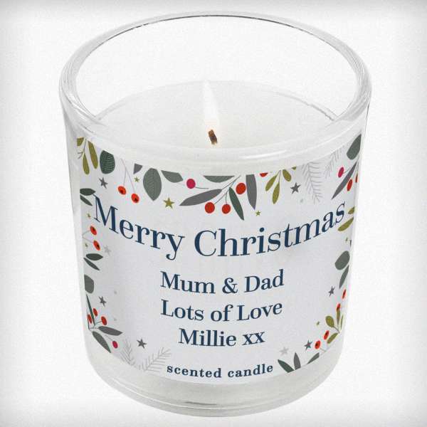 Modal Additional Images for Personalised Festive Christmas Scented Jar Candle