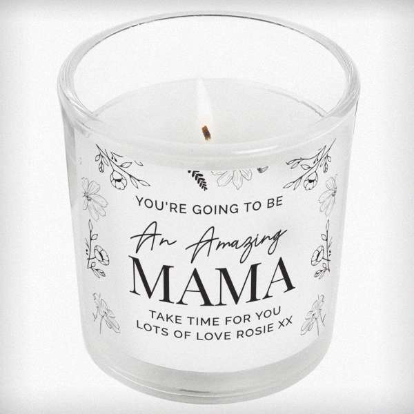 Modal Additional Images for Personalised Mothers Day Floral Jar Candle