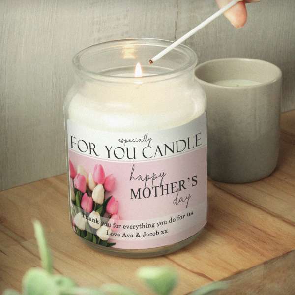 (image for) Personalised Especially For You Mothers Day Large Scented Jar Candle