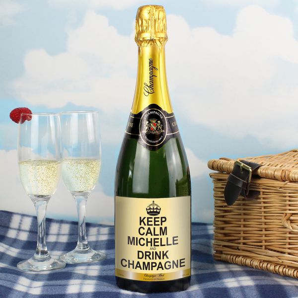 (image for) Personalised Keep Calm Champagne