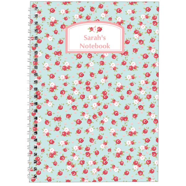 (image for) Personalised Vintage Floral A5 Notebook