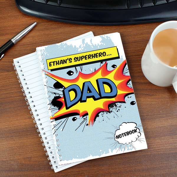 (image for) Personalised Comic Book Themed A5 Notebook