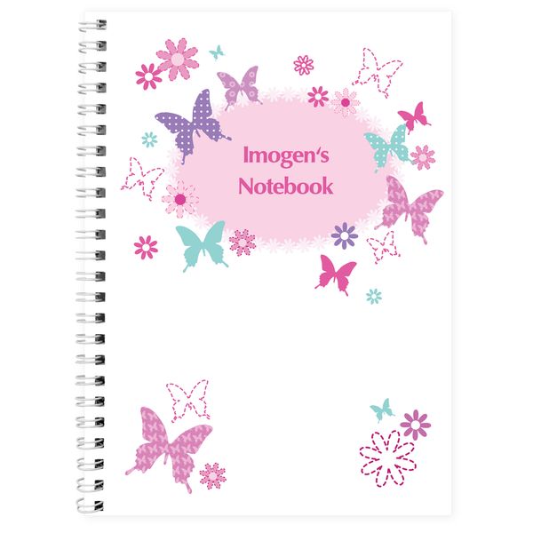 Modal Additional Images for Personalised Butterfly A5 Notebook