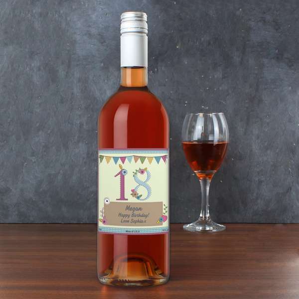 (image for) Personalised Birthday Craft Rose Wine