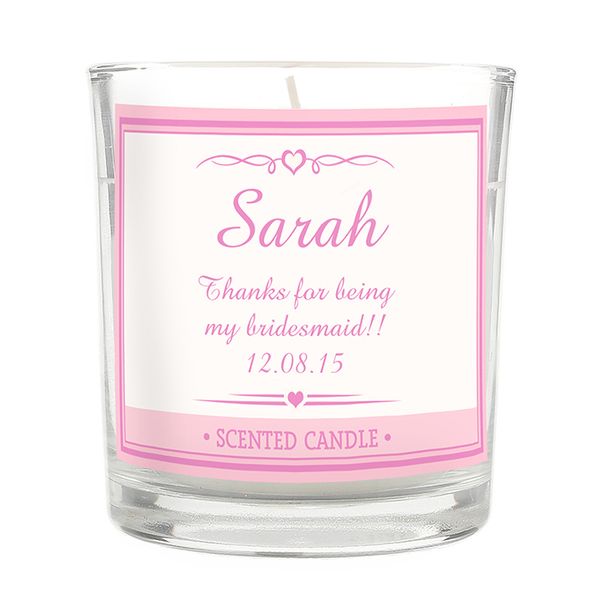 Modal Additional Images for Personalised Pink Elegant Scented Jar Candle