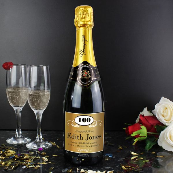 (image for) Personalised Ornate Champagne