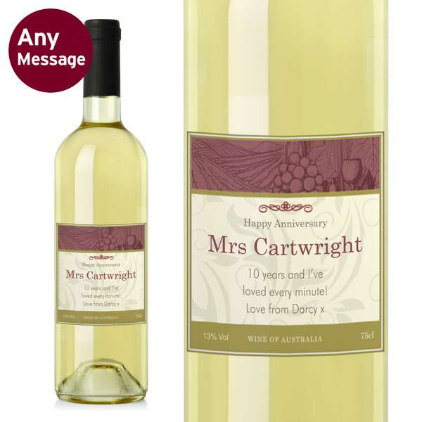 Modal Additional Images for Personalised Traditional White Wine