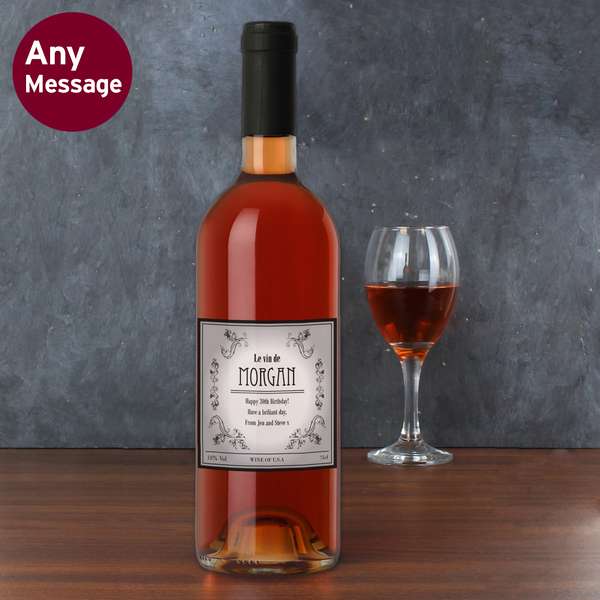 (image for) Personalised Vineyard Rose Wine