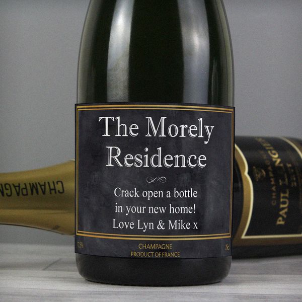 (image for) Personalised Chalkboard Champagne