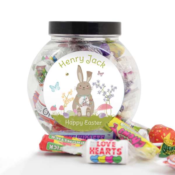 Modal Additional Images for Personalised Easter Meadow Bunny Sweets Jar