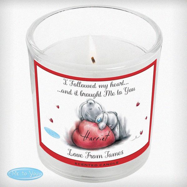 Modal Additional Images for Personalised Me To You Heart Scented Jar Candle