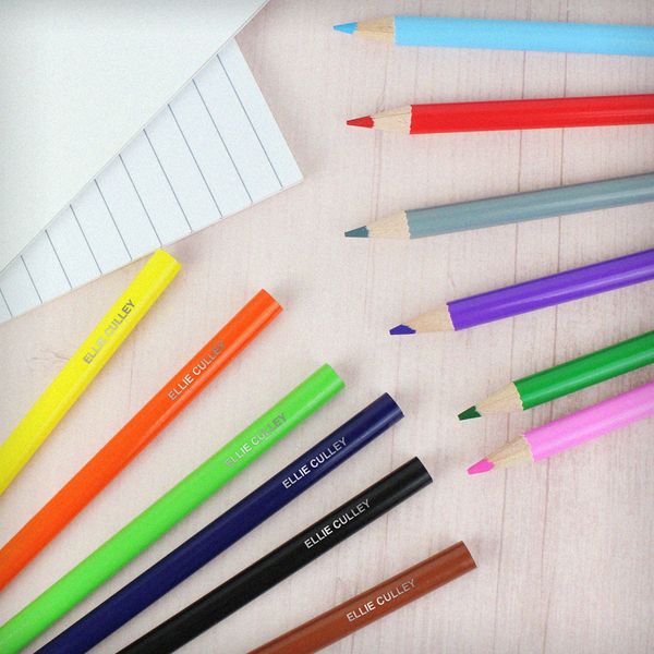 (image for) Personalised Pack of 12 Colouring Pencils