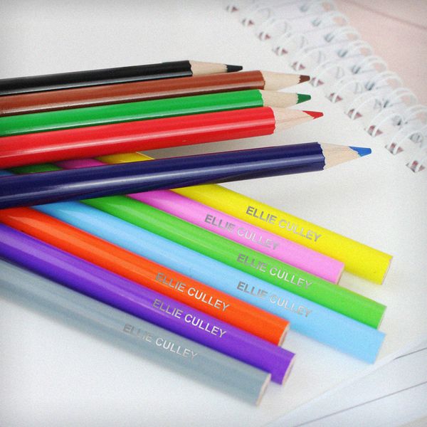 Modal Additional Images for Personalised Pack of 12 Colouring Pencils