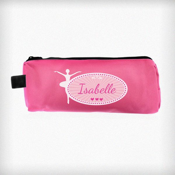 Modal Additional Images for Personalised Ballerina Pink Pencil Case