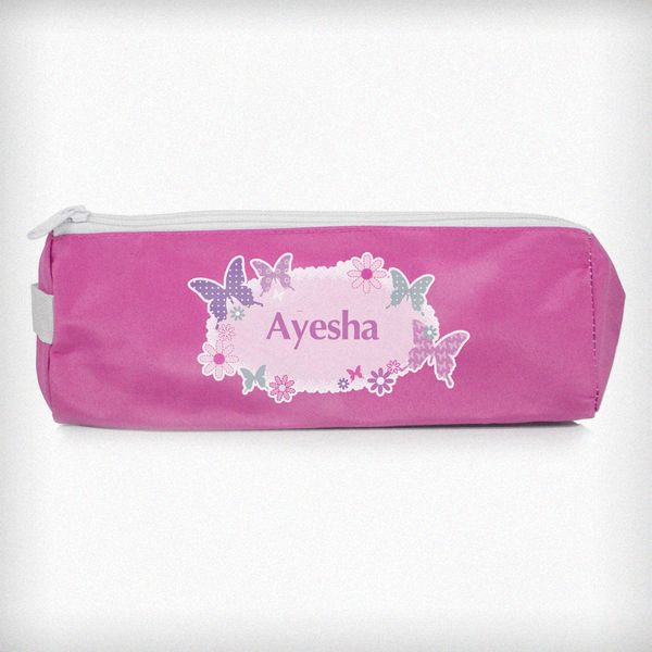 Modal Additional Images for Personalised Butterfly Pencil Case