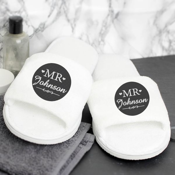 (image for) Personalised Mr Velour Slippers