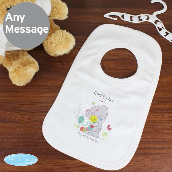 (image for) Personalised Tiny Tatty Teddy Cuddle Bug 0-3 Months Baby Bib