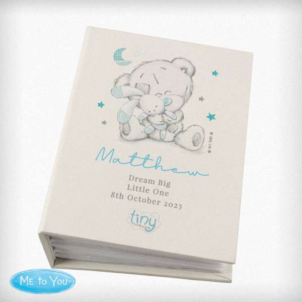 Modal Additional Images for Personalised Tiny Tatty Teddy Blue 6x4 Photo Album with Sleeves