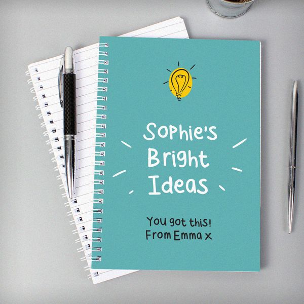 Modal Additional Images for Personalised Bright Ideas A5 Notebook