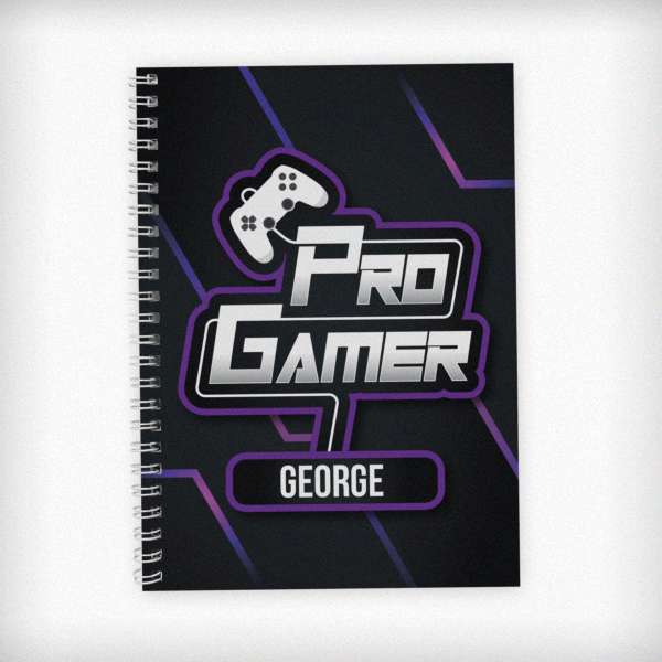 Modal Additional Images for Personalised Pro Gamer A5 Notebook