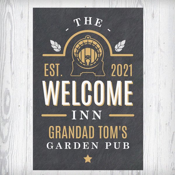 Modal Additional Images for Personalised The Welcome Inn Metal Sign