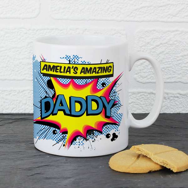 Modal Additional Images for Personalised Comic Book Themed Mug