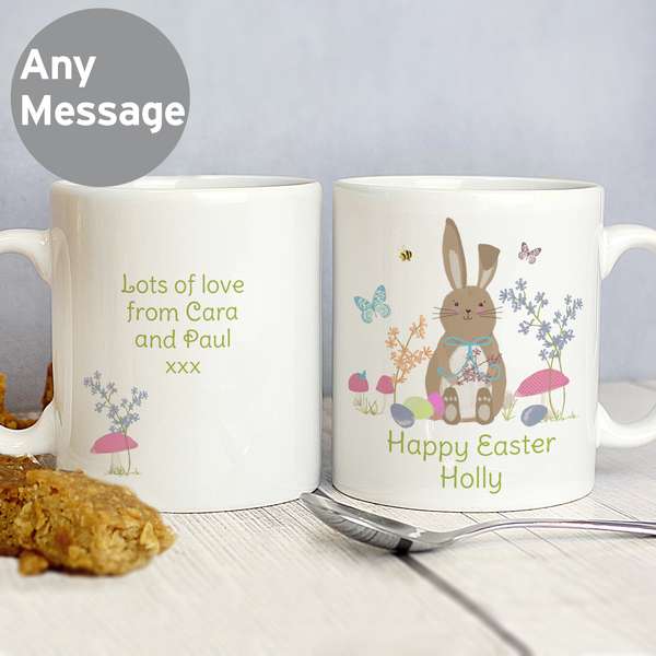 (image for) Personalised Easter Meadow Bunny Mug