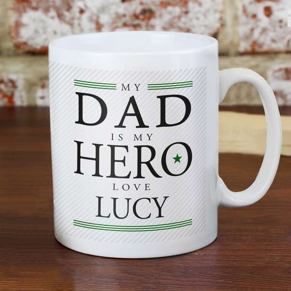 Modal Additional Images for Personalised My Dad is My Hero Mug